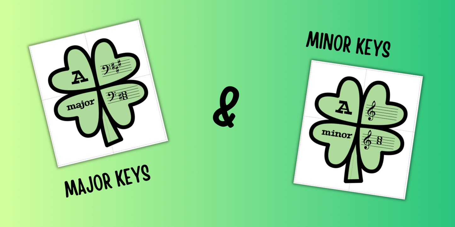 Key Signature Shamrock Puzzles