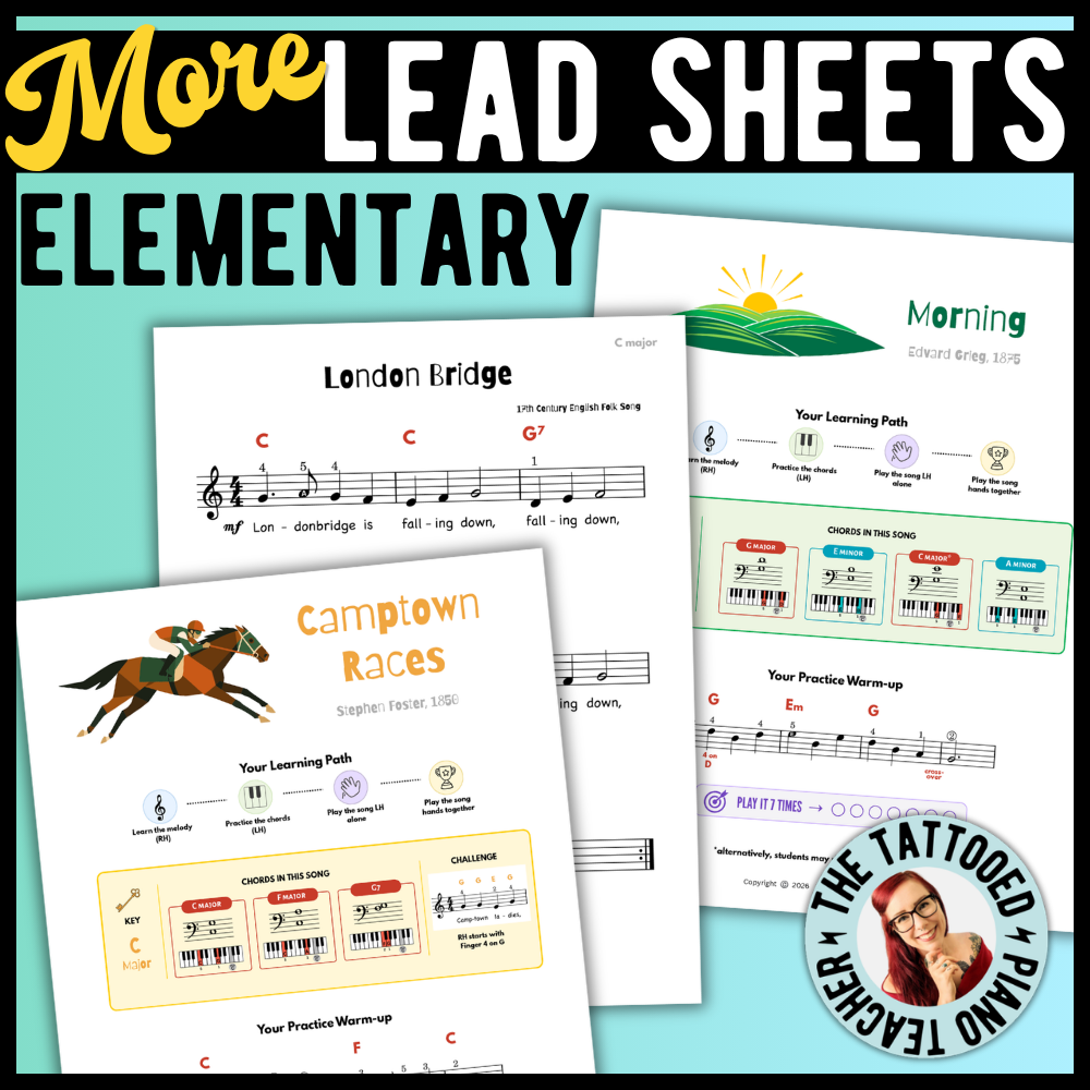 More Beginner Lead Sheets (Elementary)
