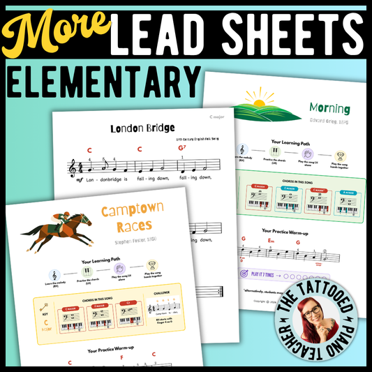More Beginner Lead Sheets (Elementary)