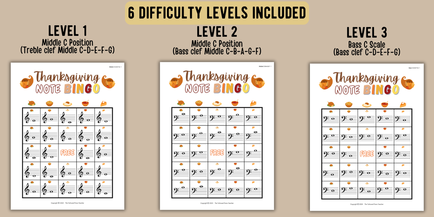 Thanksgiving Music Activity Bundle