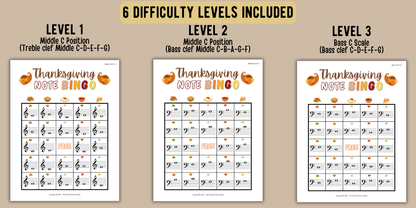 Thanksgiving Music Activity Bundle