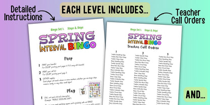 Spring Interval Bingo