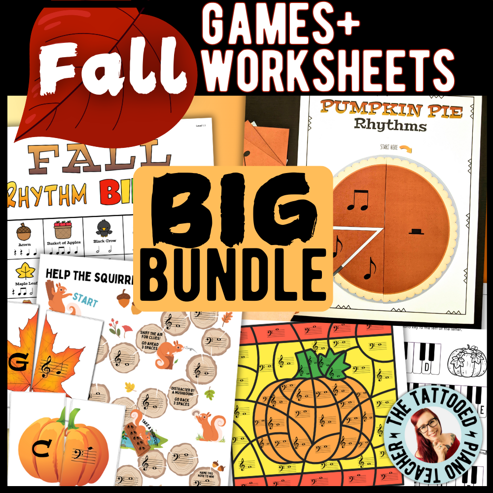 Fall BIG Bundle - Music Activities + Worksheets
