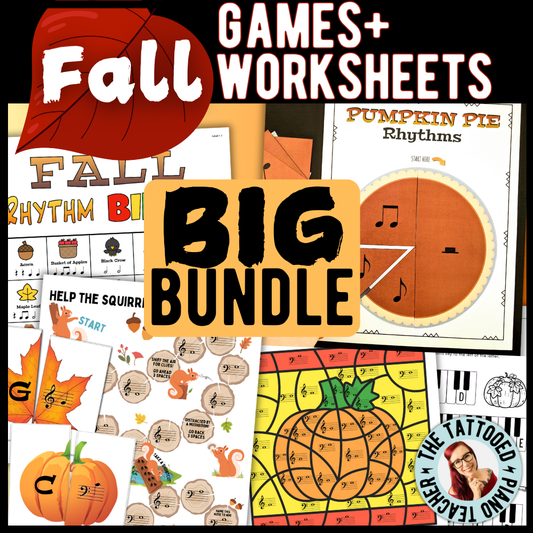 Fall BIG Bundle - Music Activities + Worksheets