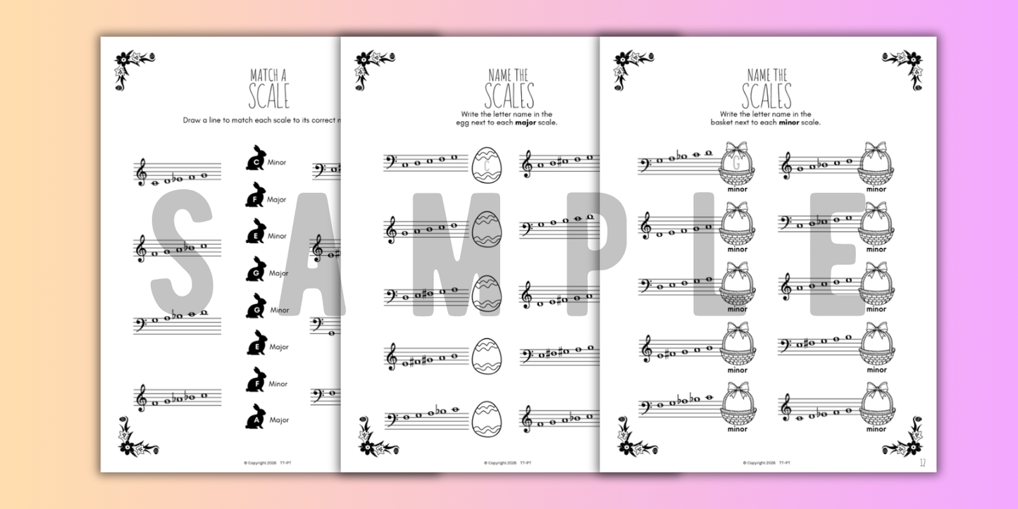Spring SCALES Worksheets