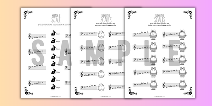 Spring SCALES Worksheets