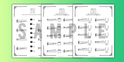 St. Patrick's Day SCALES Worksheets