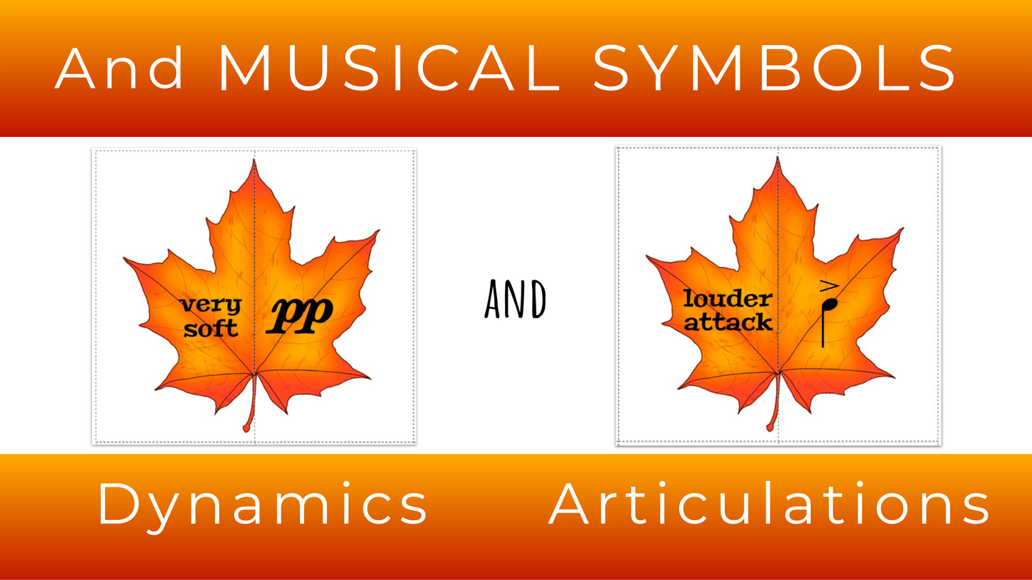 Fall Leaf Music Theory Puzzles