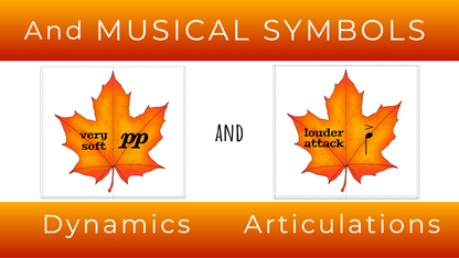 Fall Leaf Music Theory Puzzles