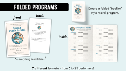 Around the World Piano Recital Kit