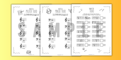 Back to School TRIADS Worksheets