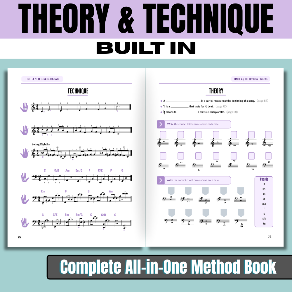 [Physical Book] Chord First: All-in-One Piano Method for Teens & Adults