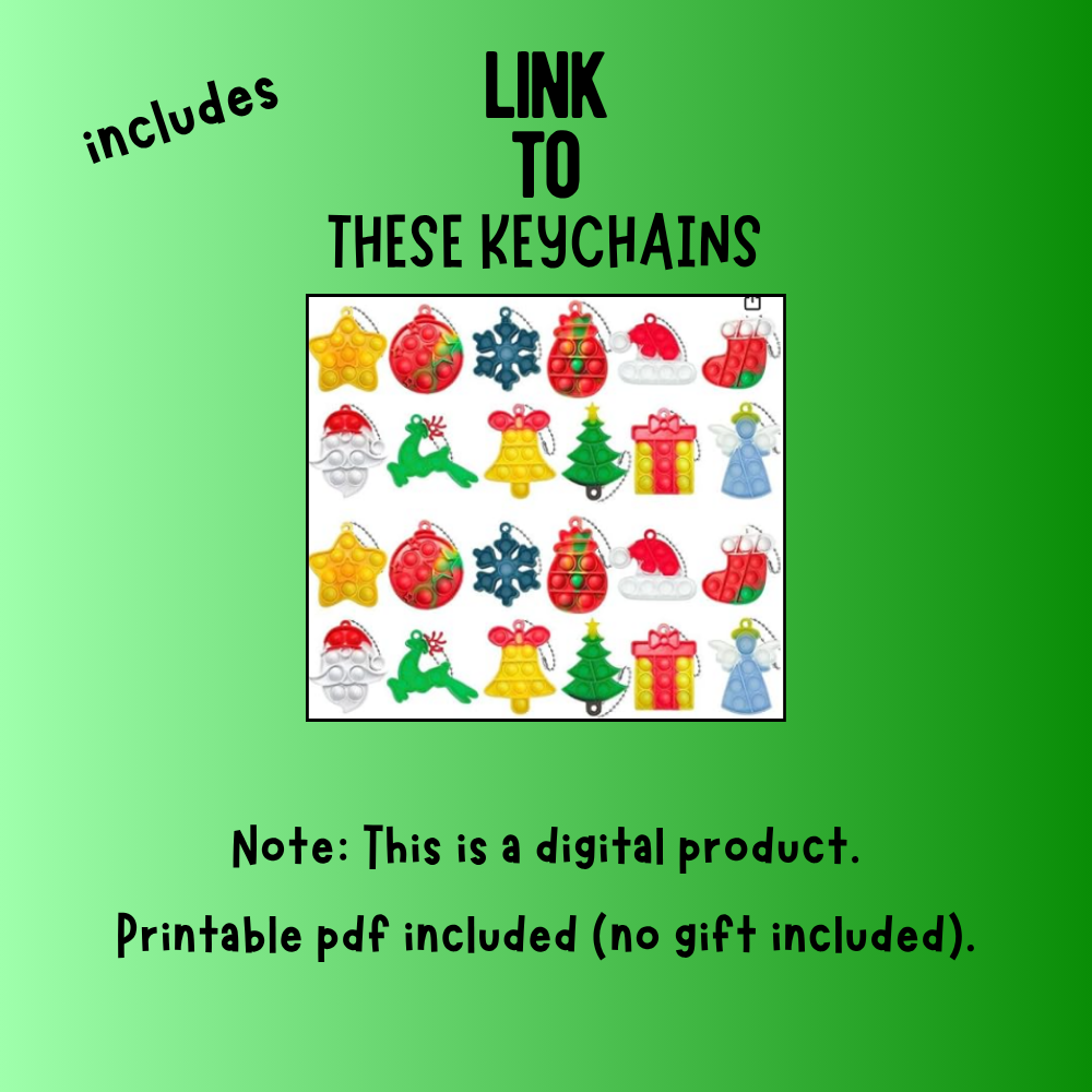 Pop Fidget Christmas Gift Card