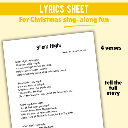Silent Night Christmas Lead Sheet Music
