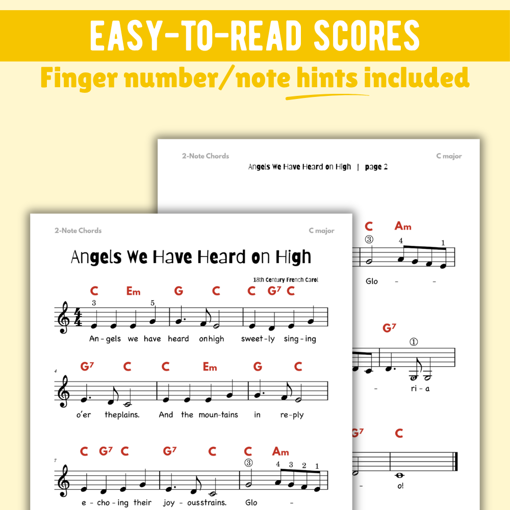 Angels We Have Heard on High Christmas Lead Sheet Music