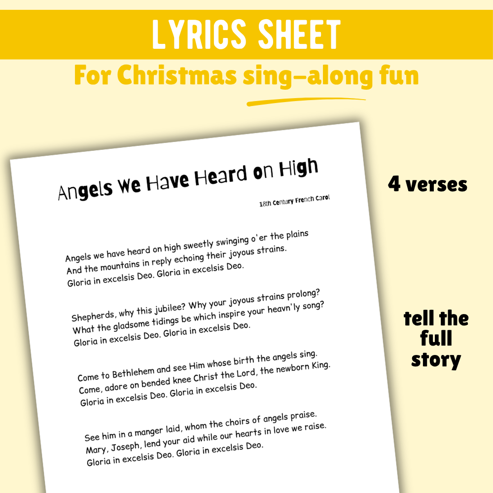 Angels We Have Heard on High Christmas Lead Sheet Music