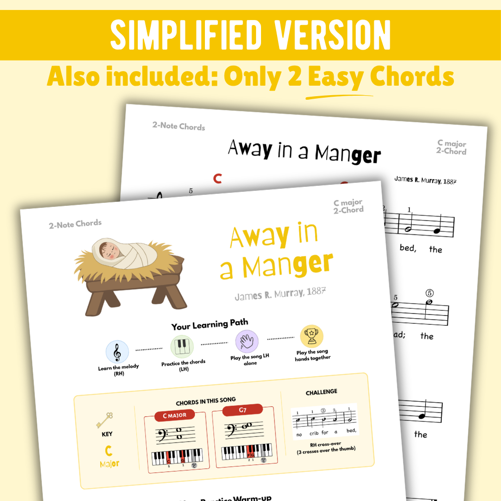 Away in a Manger Christmas Lead Sheet Music