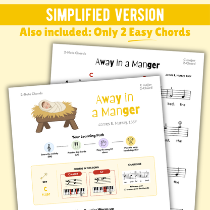 Away in a Manger Christmas Lead Sheet Music