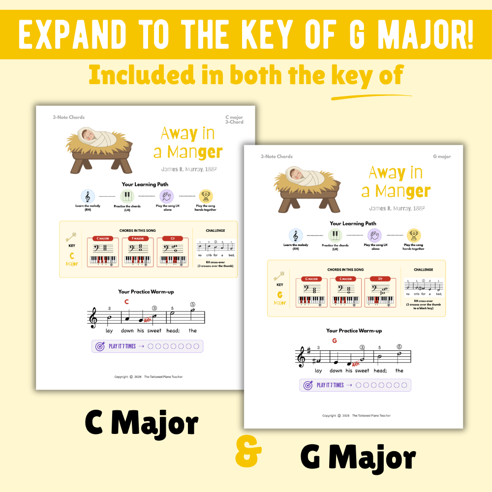 Away in a Manger Christmas Lead Sheet Music