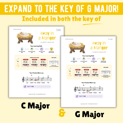 Away in a Manger Christmas Lead Sheet Music