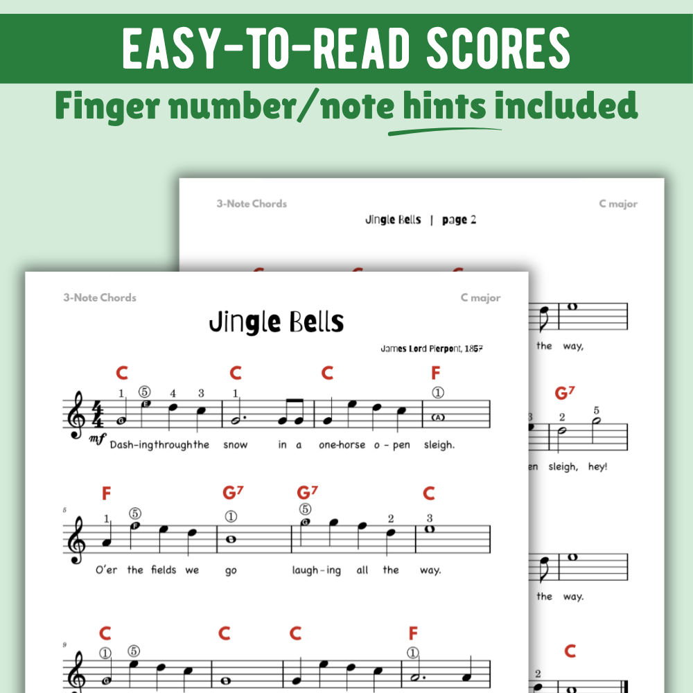 Jingle Bells Christmas Lead Sheet Music