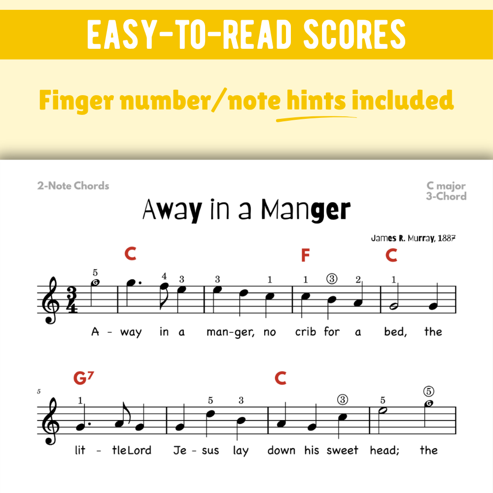 Away in a Manger Christmas Lead Sheet Music