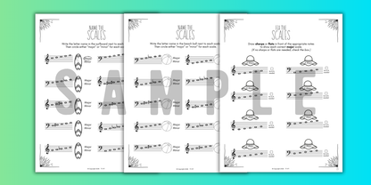 Summer SCALES Worksheets