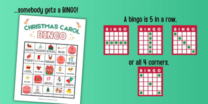 Christmas Carol Bingo