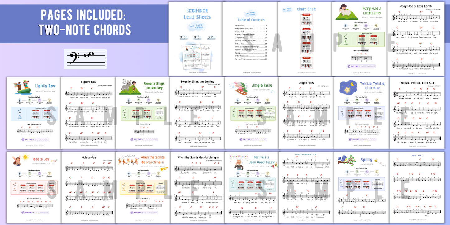Beginner Lead Sheets