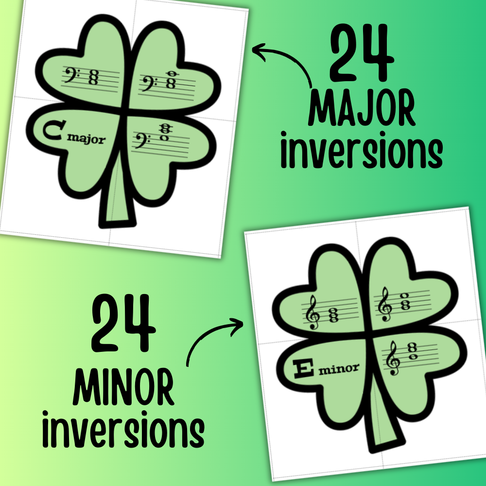 Chord Inversion Shamrock Puzzles