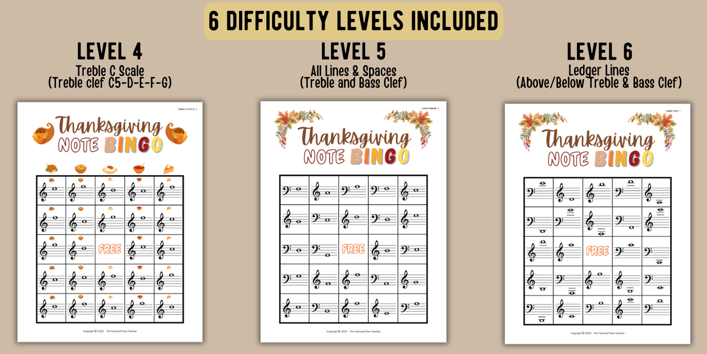 Thanksgiving Music Activity Bundle