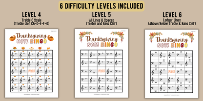 Thanksgiving Music Activity Bundle
