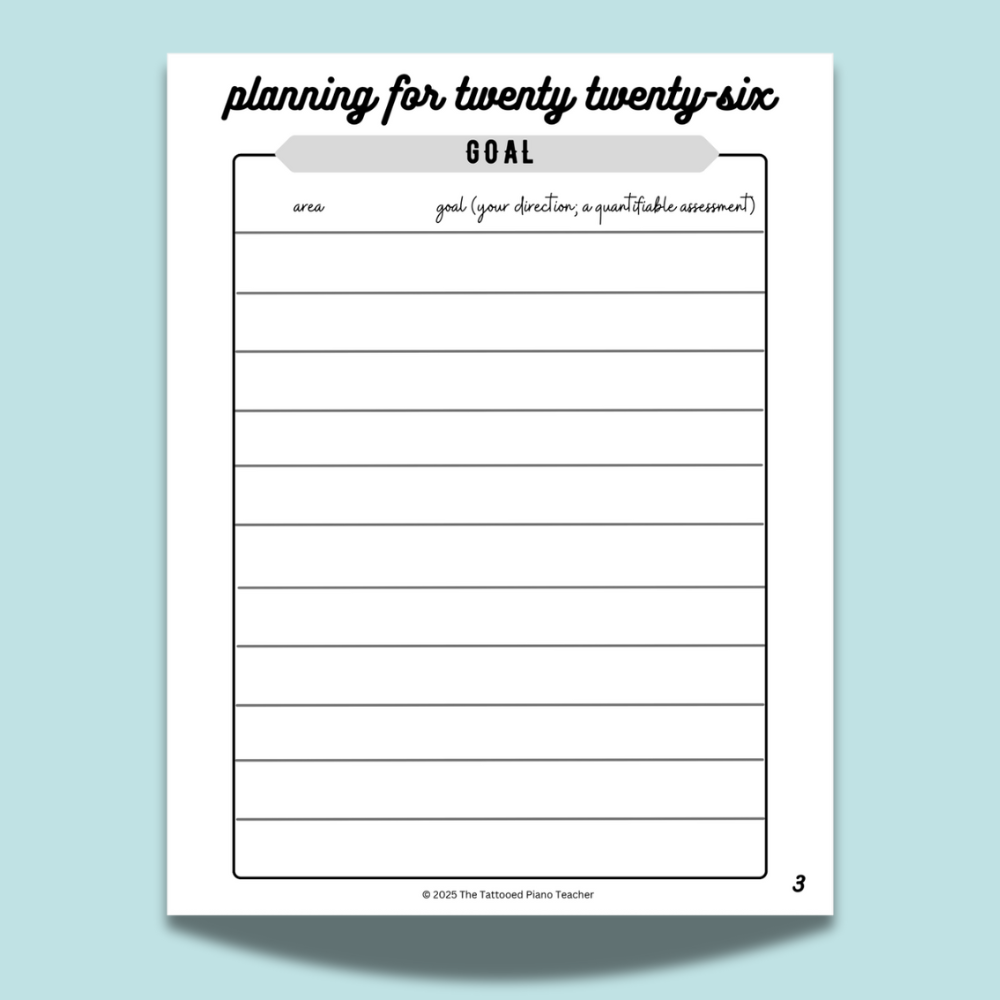 Goal Setting Worksheets