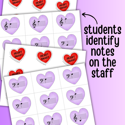 Level 2 Valentine's Day Music Note Board Game