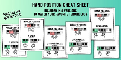 New Hand Position Game + Worksheets