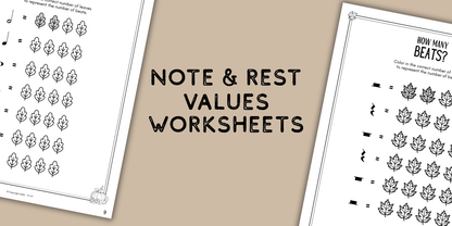 Thanksgiving Music Worksheets