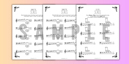 Spring SCALES Worksheets