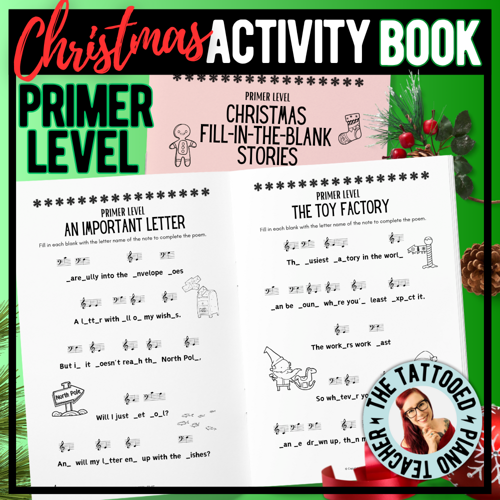 Primer Christmas Music Story Booklet