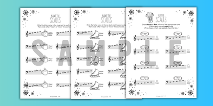 Winter SCALES Worksheets