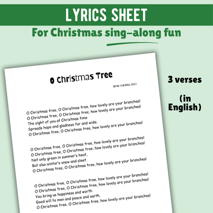 O Christmas Tree Lead Sheet Music