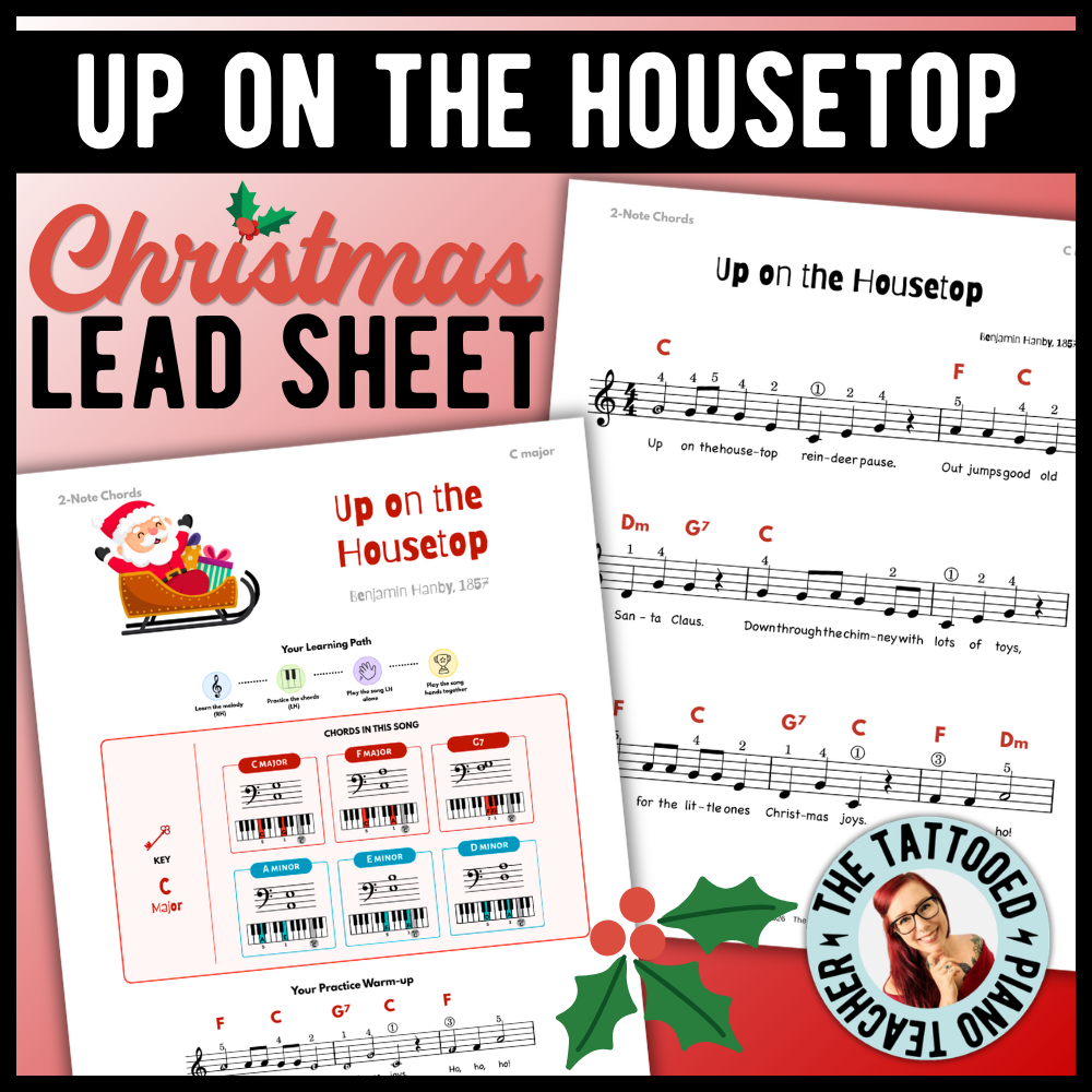 Up on the Housetop Christmas Lead Sheet Music