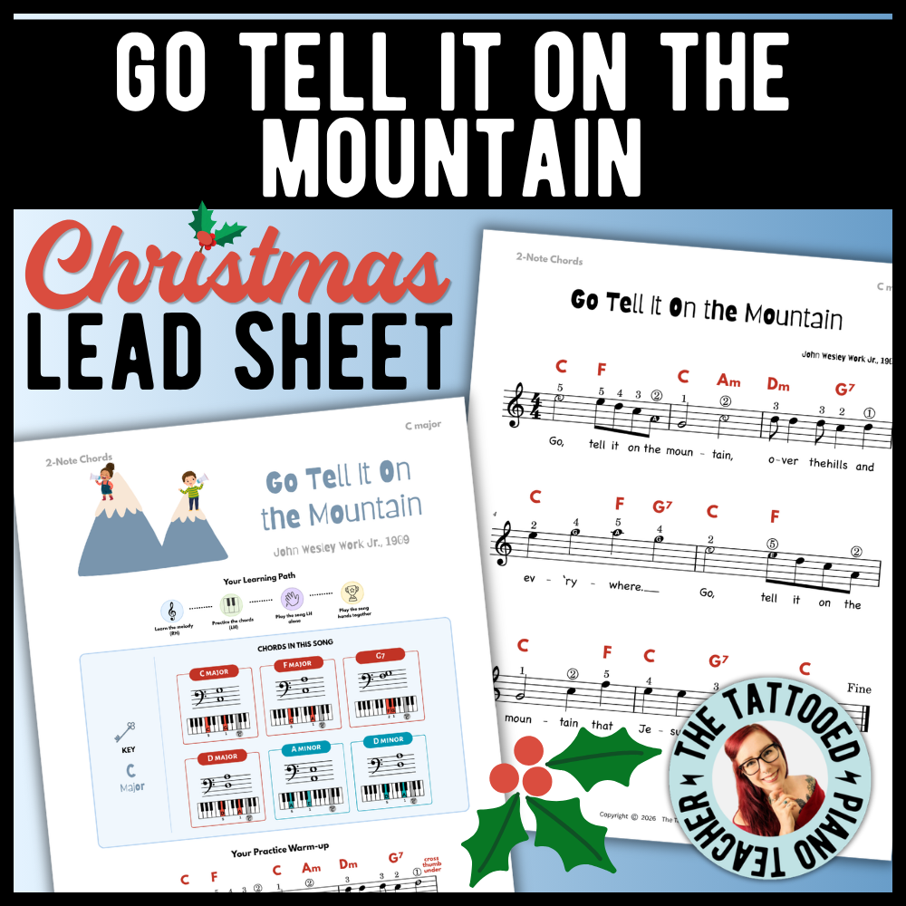 Go Tell It On the Mountain Christmas Lead Sheet Music
