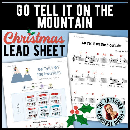Go Tell It On the Mountain Christmas Lead Sheet Music