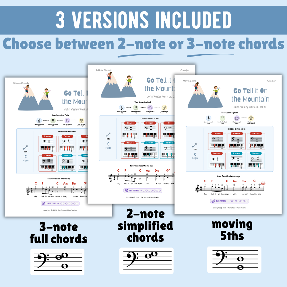 Go Tell It On the Mountain Christmas Lead Sheet Music