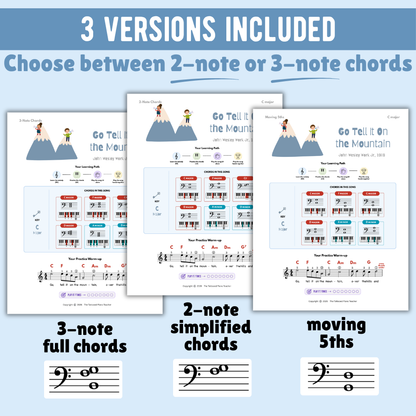 Go Tell It On the Mountain Christmas Lead Sheet Music