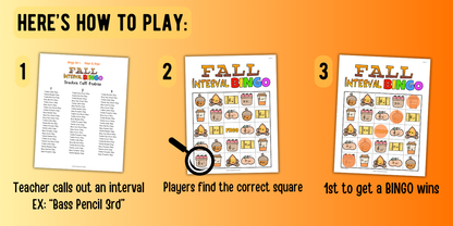Fall Music Interval Bingo