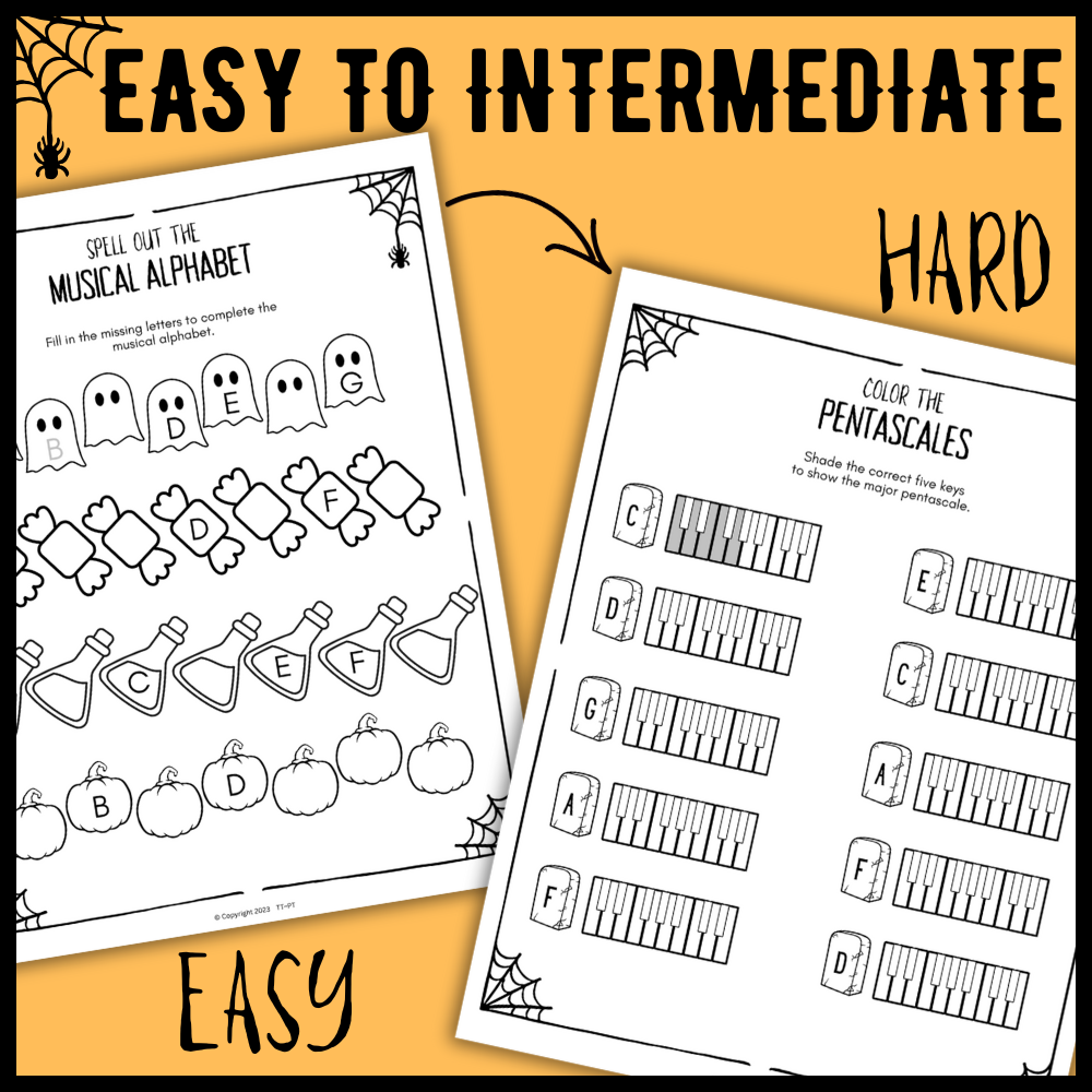 Halloween Music Worksheets