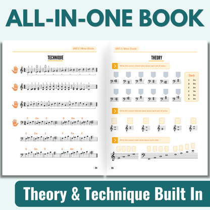[Physical Book] Chord First Book 2: All-in-One Piano Method for Teens & Adults