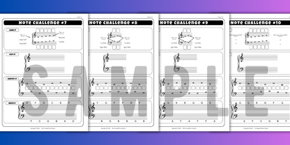 Primer Note Worksheet Pack
