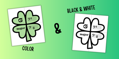 Key Signature Shamrock Puzzles